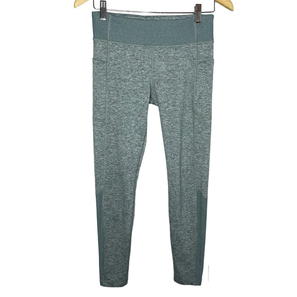 Athleta Girl Snowball SoftLuxe Leggings Heather Green